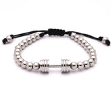 Titanium steel dumbbell braided