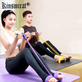 Rally pedal exerciser crunches