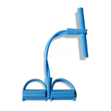 Rally pedal exerciser crunches