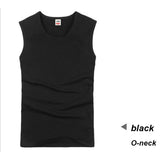2018 Cotton Big Size Summer men clothing Tank Tops Black White Gray Singlets Sleeveless fitness men vest Bodybuilding t shirt