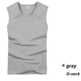 2018 Cotton Big Size Summer men clothing Tank Tops Black White Gray Singlets Sleeveless fitness men vest Bodybuilding t shirt