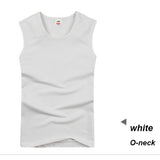 2018 Cotton Big Size Summer men clothing Tank Tops Black White Gray Singlets Sleeveless fitness men vest Bodybuilding t shirt