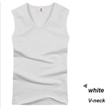 2018 Cotton Big Size Summer men clothing Tank Tops Black White Gray Singlets Sleeveless fitness men vest Bodybuilding t shirt