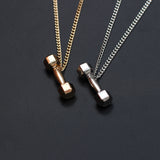 Fitness Gym Necklace Dumbbell