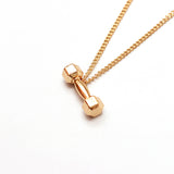 Fitness Gym Necklace Dumbbell