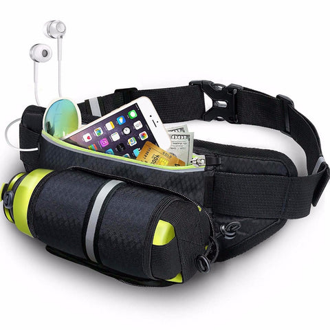 Sireck Running Bags Waterproof Running Waist Bag Sport Water Bottle Holder Fitness Phone Pouch Gym Jogging Belt Bag Accessories