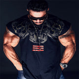 Men clothes brands sleeveless fitness