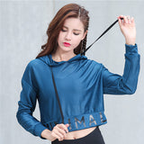 2018 Women Long Sleeve Mesh Gym